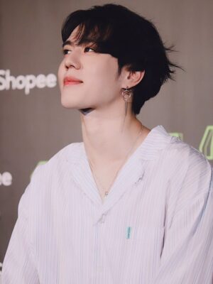 Silver Round Chain Earrings  | Yugyeom – GOT7