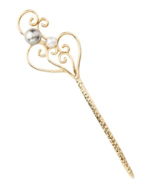 Gold Antique Style Pearl Hairpin | IU - Hotel Del Luna