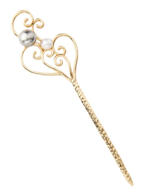 Gold Antique Style Pearl Hairpin | IU – Hotel Del Luna