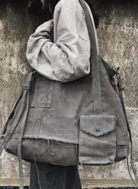 Grey Canvas Crossbody Bag | Jungkook - BTS