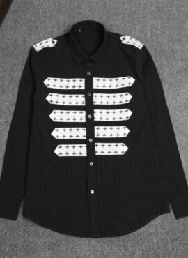 Black Striped Retro Shirt | Ten - NCT