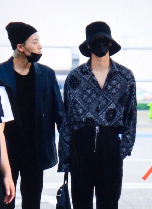 Black Long Sleeve Bandana Shirt | Seonghwa - ATEEZ