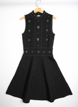 Black Jeweled Knit Dress | Yuta - NCT