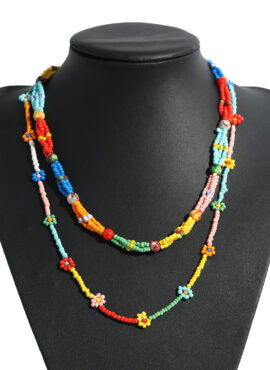 Multicolored Bead Necklace | Renjun - NCT