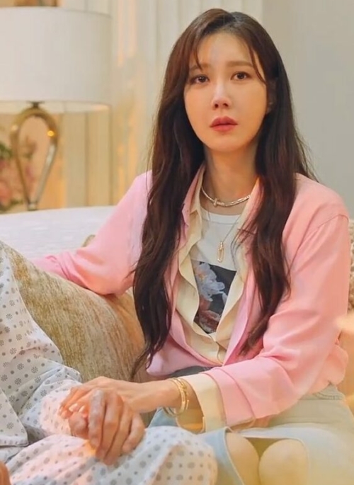 Two-Layered Pink Shirt | Shim Su Ryeon – Penthouse