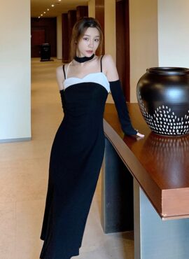 Black Bodycon Dress | Solar - Mamamoo