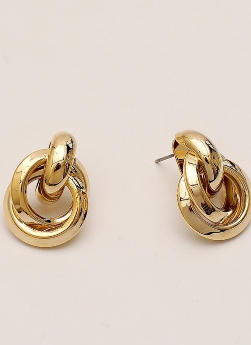 Gold Multi-Hoop Earrings | Cheon Seo Jin – Penthouse