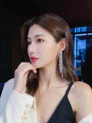 Diamond Tassle Earrings Jihyo – Twice (7)