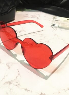 Red Heart Glasses | Ningning - Aespa