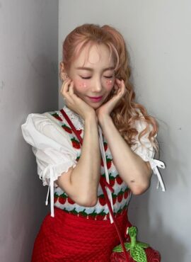 Red Strawberry Woven Bag | Taeyeon - Girls Generation