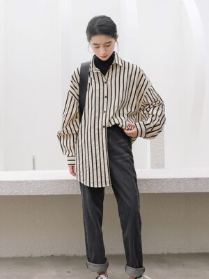 Beige Stripes Shirt Sanha – Astro (11)
