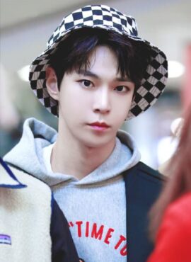 Black And White Checkered Bucket Hat | Doyoung - NCT