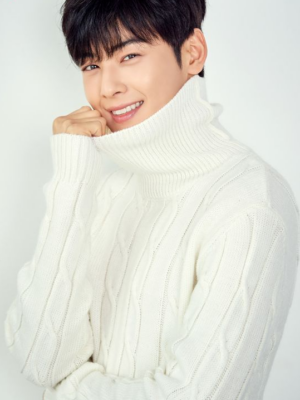 White Turtleneck Knit Thick Sweater | Eunwoo – Astro