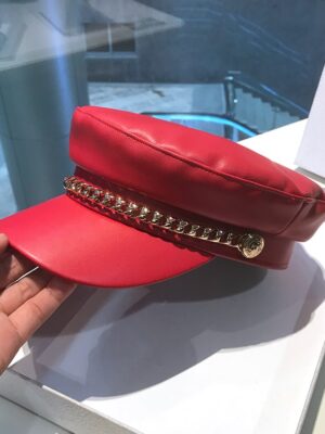 Felix – Stray Kids Red Cap With Chain Detail (26)