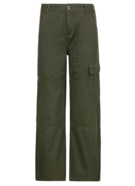 Army Green Denim Jeans | Jennie - BlackPink