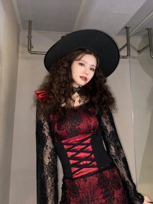 Black Cross Chain Lace Choker | Miyeon – (G)I-DLE