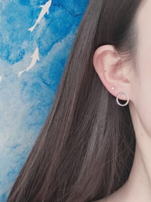 Silver Ring Earrings Miyeon – (G)I-DLE (2)