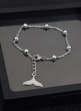 Silver Dolphin Tail Bracelet | Suga - BTS