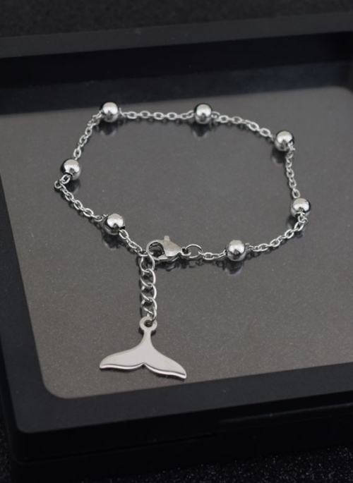 Silver Dolphin Tail Bracelet | Suga – BTS