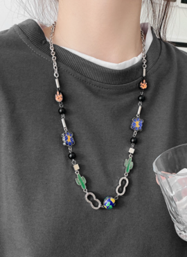 Cactus Flower Flame Earth Necklace | Wooyoung – ATEEZ
