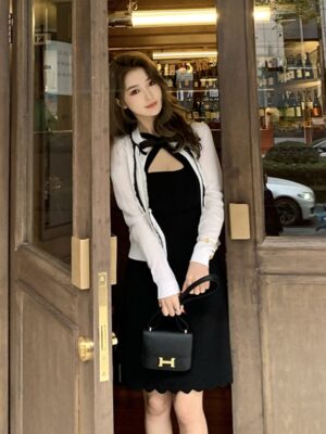 Black Sexy Halter Dress Momo – Twice (7)