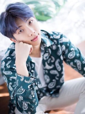 Blue Bandana Pattern Shirt | RM – BTS