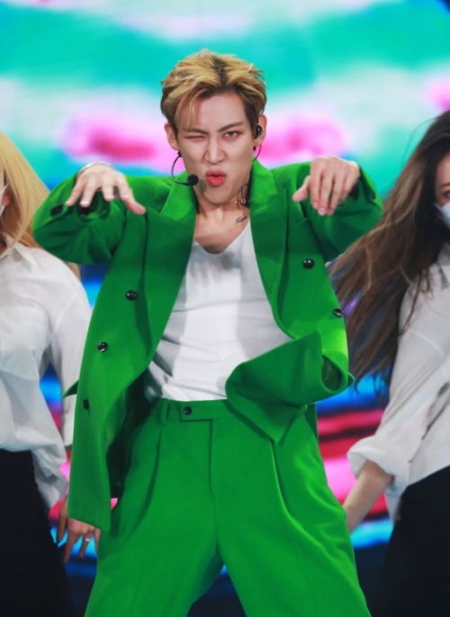 Green Double Breasted Blazer Suit Jacket | BamBam – GOT7