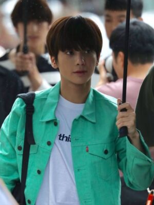 Green Mint Denim Jacket | Taehyun – TXT