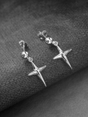 Jisung – Stray Kids Pointed Cross Earrings (6)