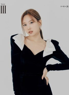 Black Velvet Bow Shoulder Dress | Nayeon – Twice