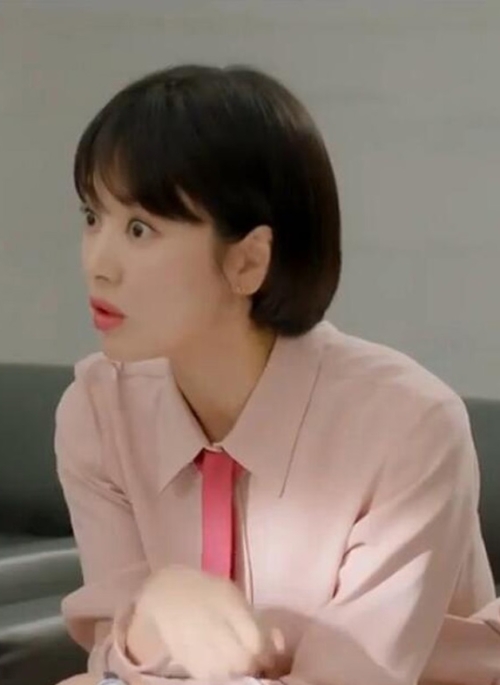 Pink Dress With Necktie | Cha Soo-Hyun – Encounter
