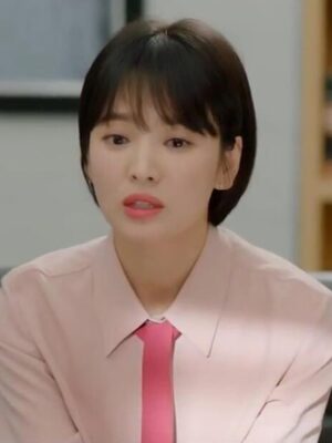 Pink Dress With Necktie | Cha Soo-Hyun – Encounter
