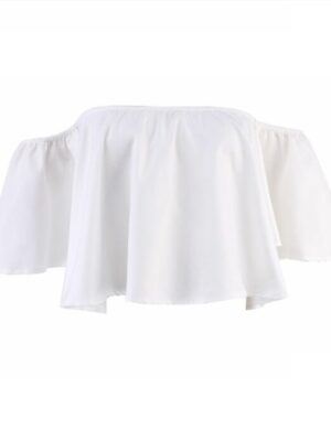 Chung Ha White Off Shoulder Top