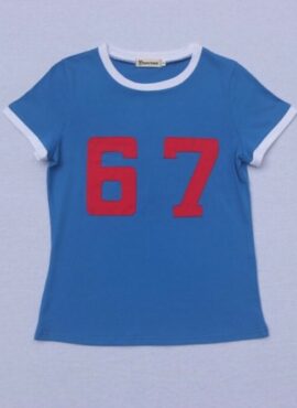 Blue 67 Blue Short Sleeve T-Shirt | IU