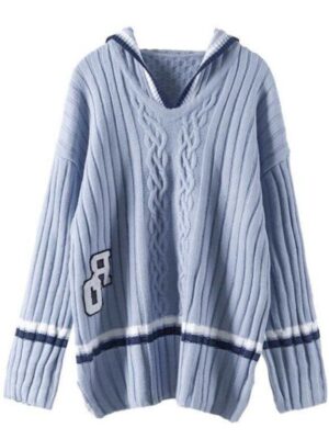 IU Grey Sailor Sweater (4)