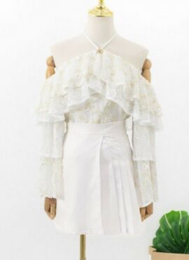 White Pleated Skirt | IU