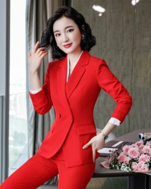 Red Formal Suit Blazer | Cheon Seo Jin - Penthouse