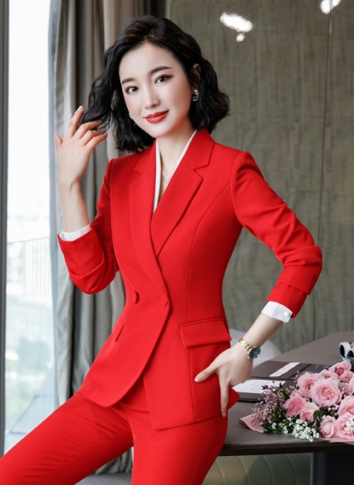 Red Formal Suit Blazer | Cheon Seo Jin – Penthouse