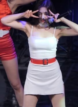 White Sling Bodycon Dress | Joy - Red Velvet