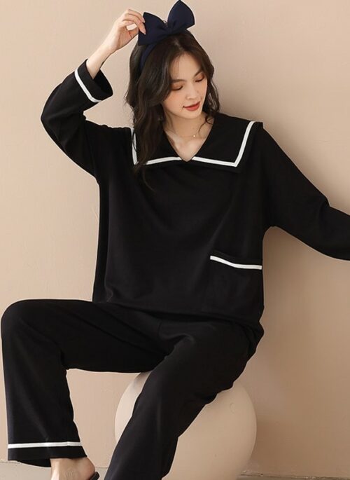 Black Sailor Pajama Set | Taehyun - TXT