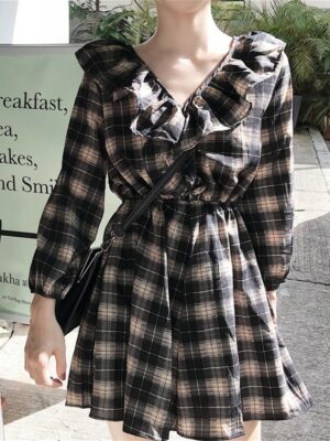 Checkered Dress Jisoo (11)