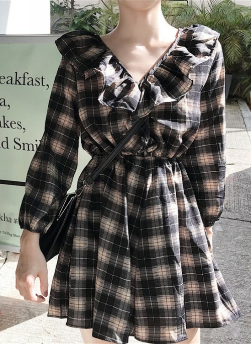 Black Checkered Dress | Jisoo – BlackPink