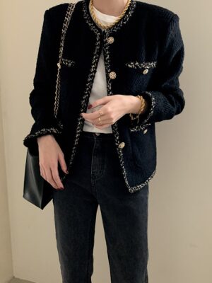 Donghyuk – iKON Black Pocket Tweed Jacket (7)