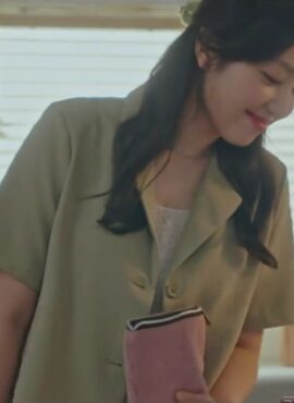 Green Short-Sleeved Suit Blazer Jacket | Ahn Mi Yeon – Our Beloved Summer