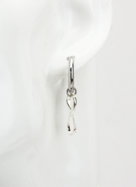 Silver Kookie Infinity Earrings  | Jungkook - BTS