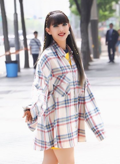 Plaid Blue And Red Long Sleeve Shirt | Minnie – (G)I-DLE