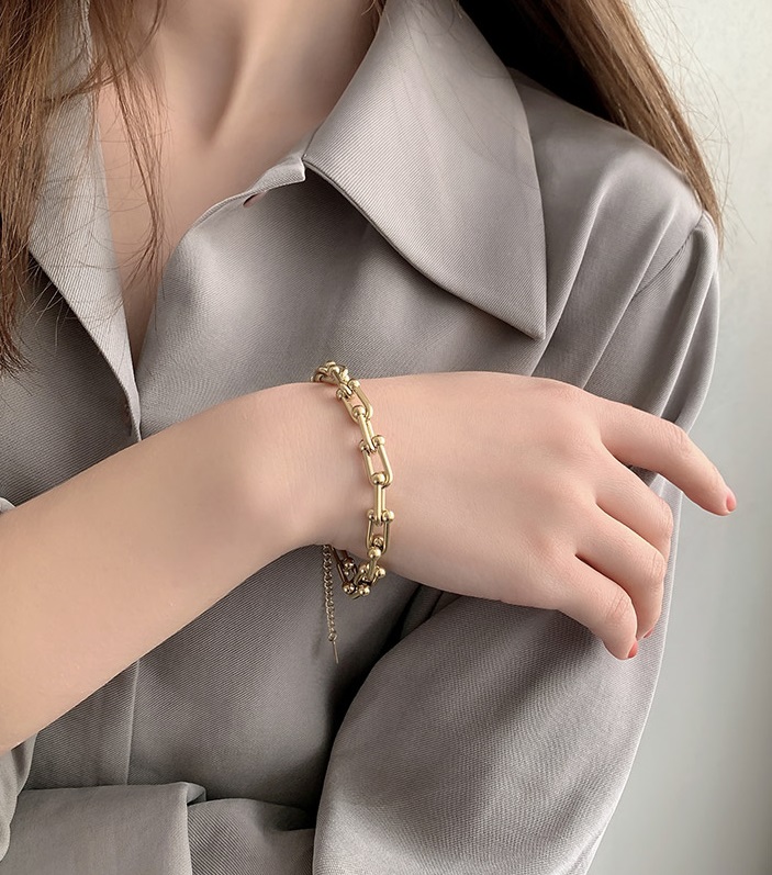 Gold Wrapped Chain Bracelet | Rose - BlackPink - Fashion Chingu