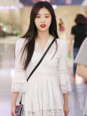 White Lace Short Dress | Soojin – (G)I-DLE