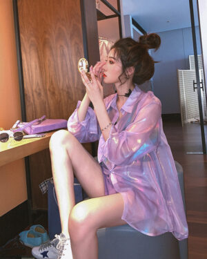 Lilac Sparkling Shirt | Suga - BTS