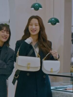 White Leather Flap Crossbody Bag | Lim Joo Kyung – True Beauty